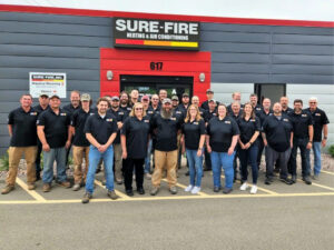 Sure Fire Heating & Air Conditioning and his employees